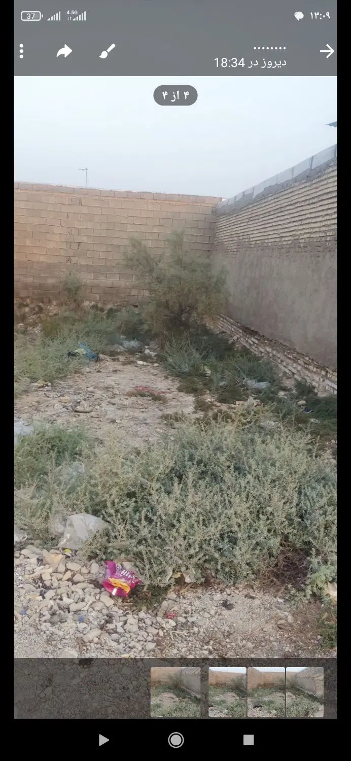 زمین مسکونی‌به‌متراژ120متر‌