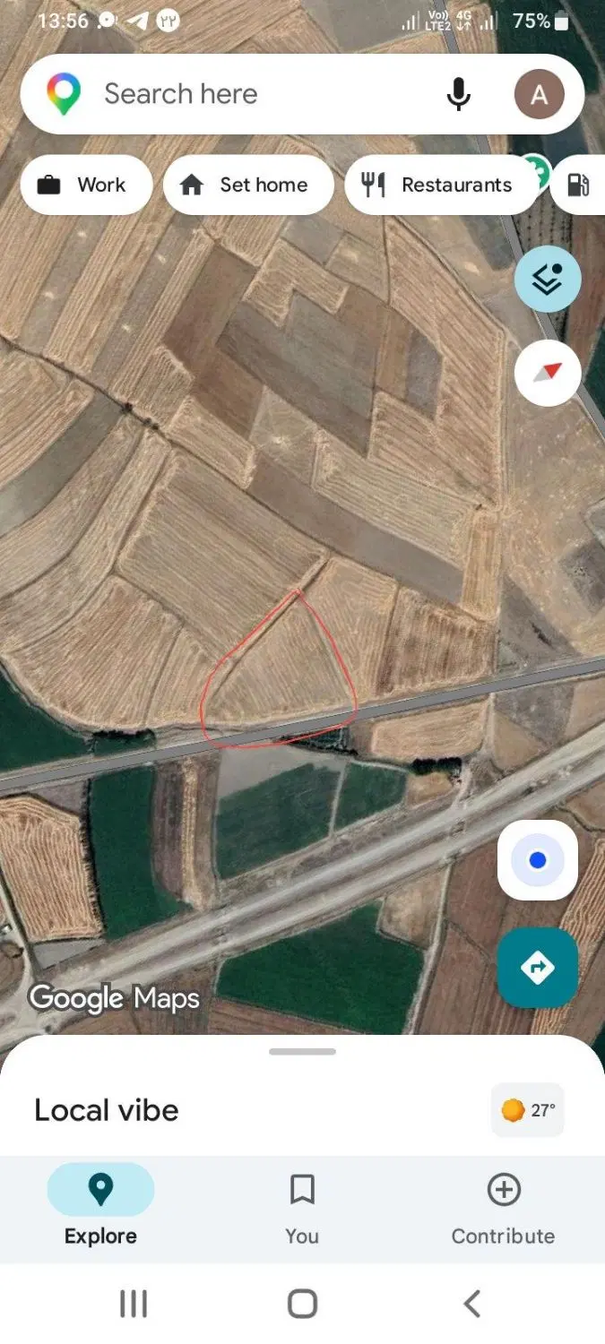 فروش زمین کشاورزی در روستای نوران
