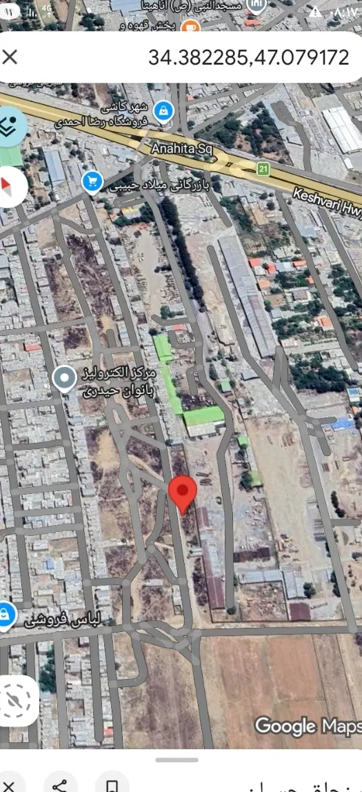 زمین کوچه اول کرناچی۱۲۰ متر