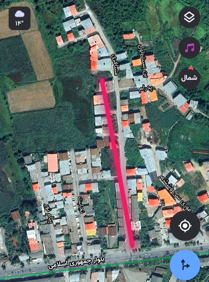 زمین باکاربری مسکونی