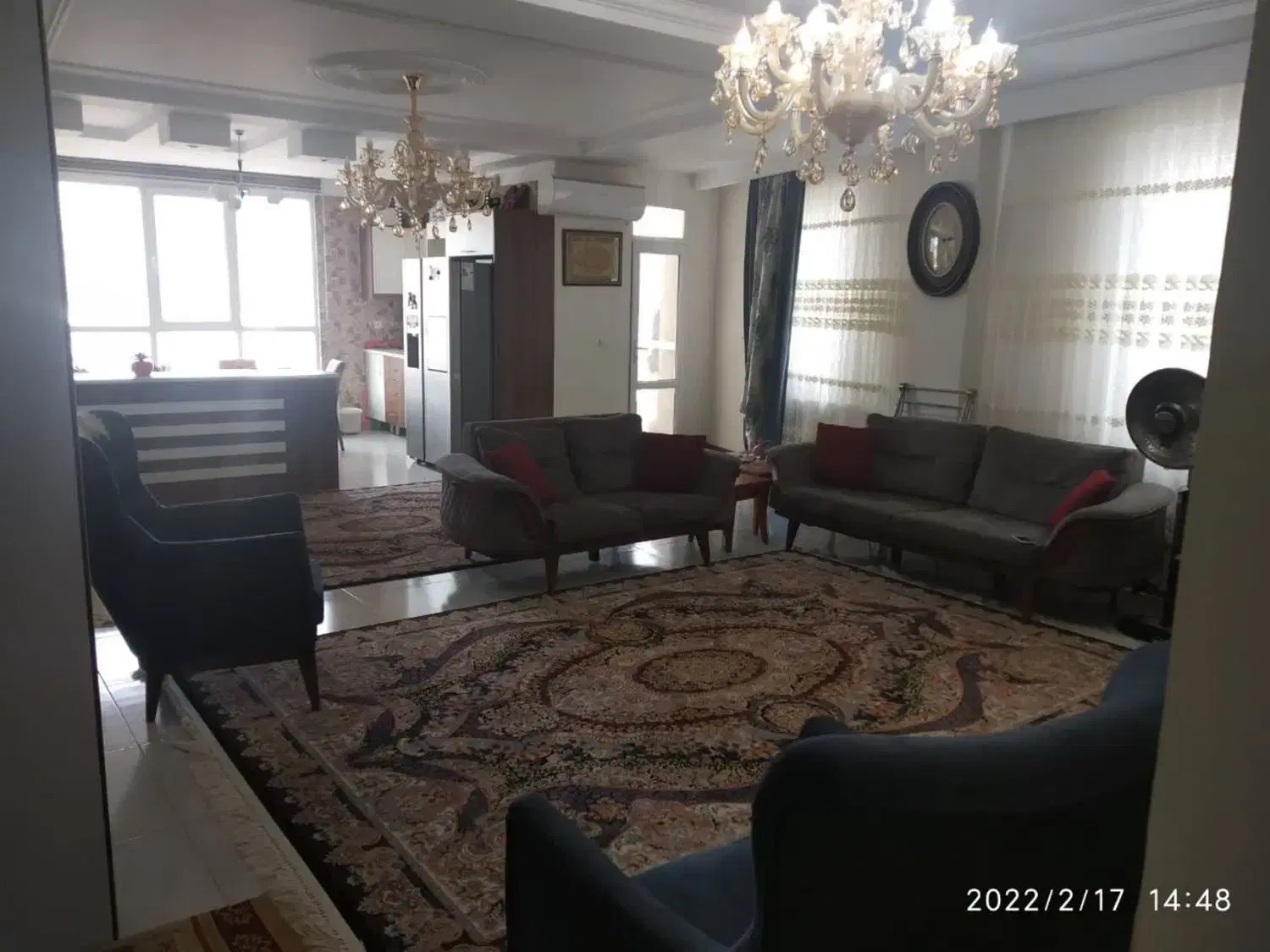 آپارتمان با ویو رودخانه وباغ