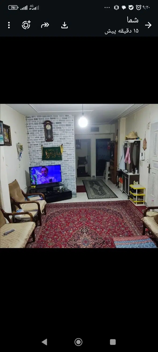 62متر دو خوابه