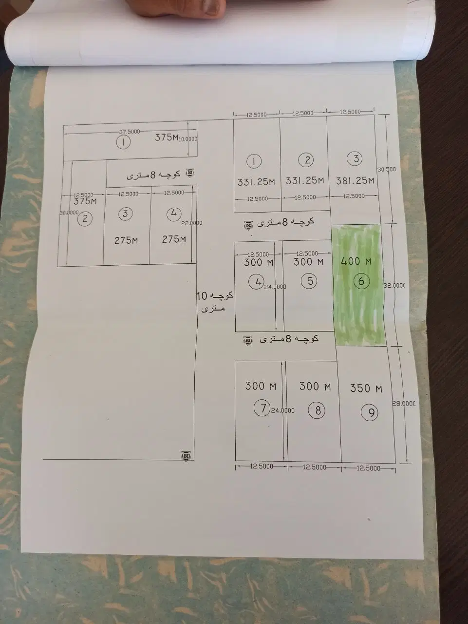 فروش زمین خیابان پدر