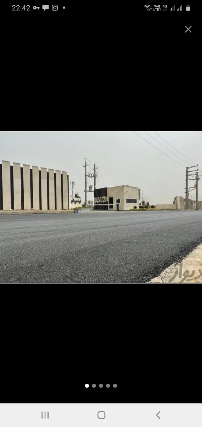 زمین داخل بافت کوهسار شهرک اسپیناس