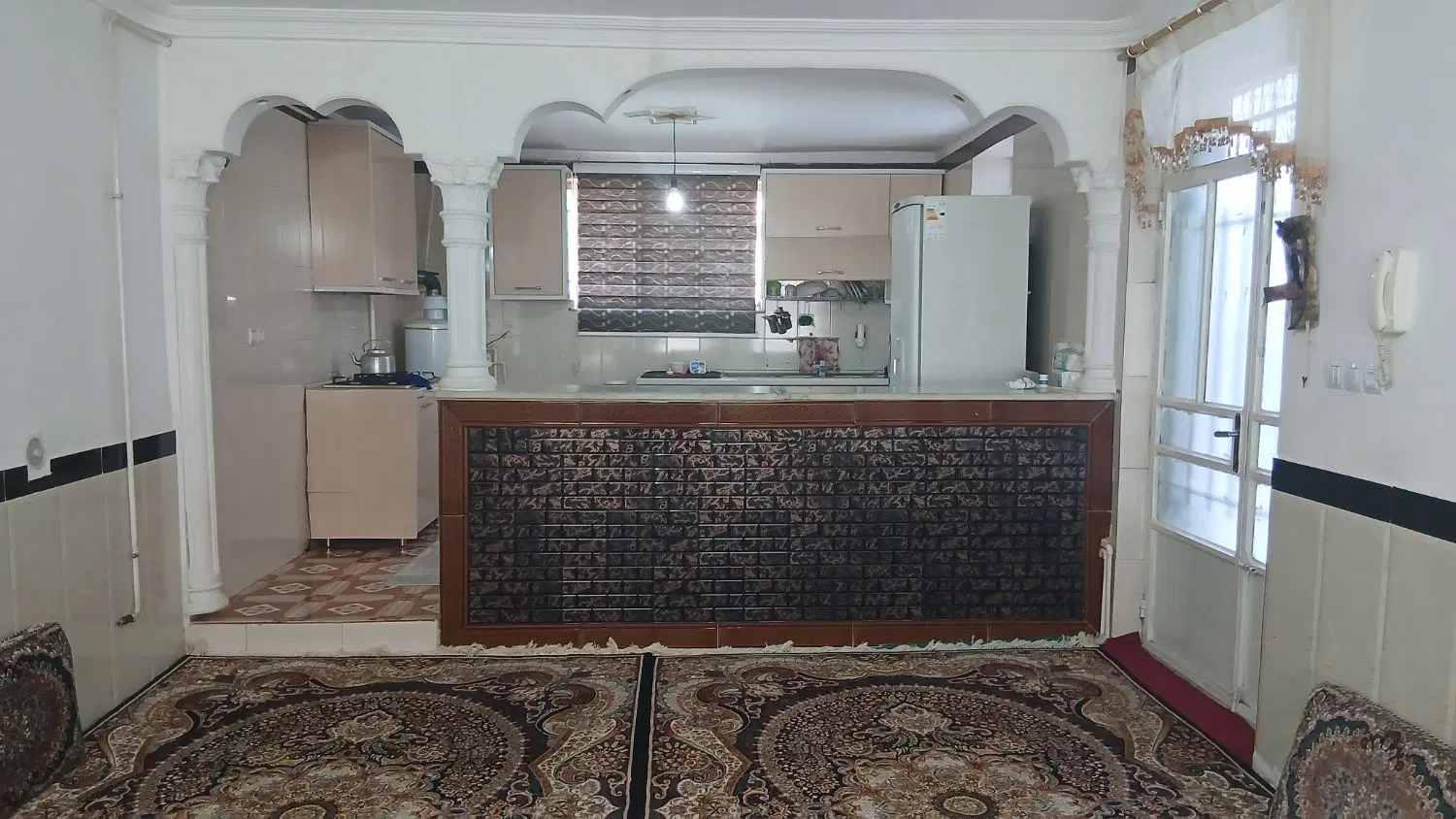 معاوزه با خانه داخل شهر  بیل مکانیکی مابقی پرداخت