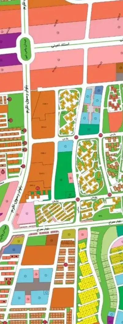 ۲۲۵متر زمین ویلایی واقع در فاز۲