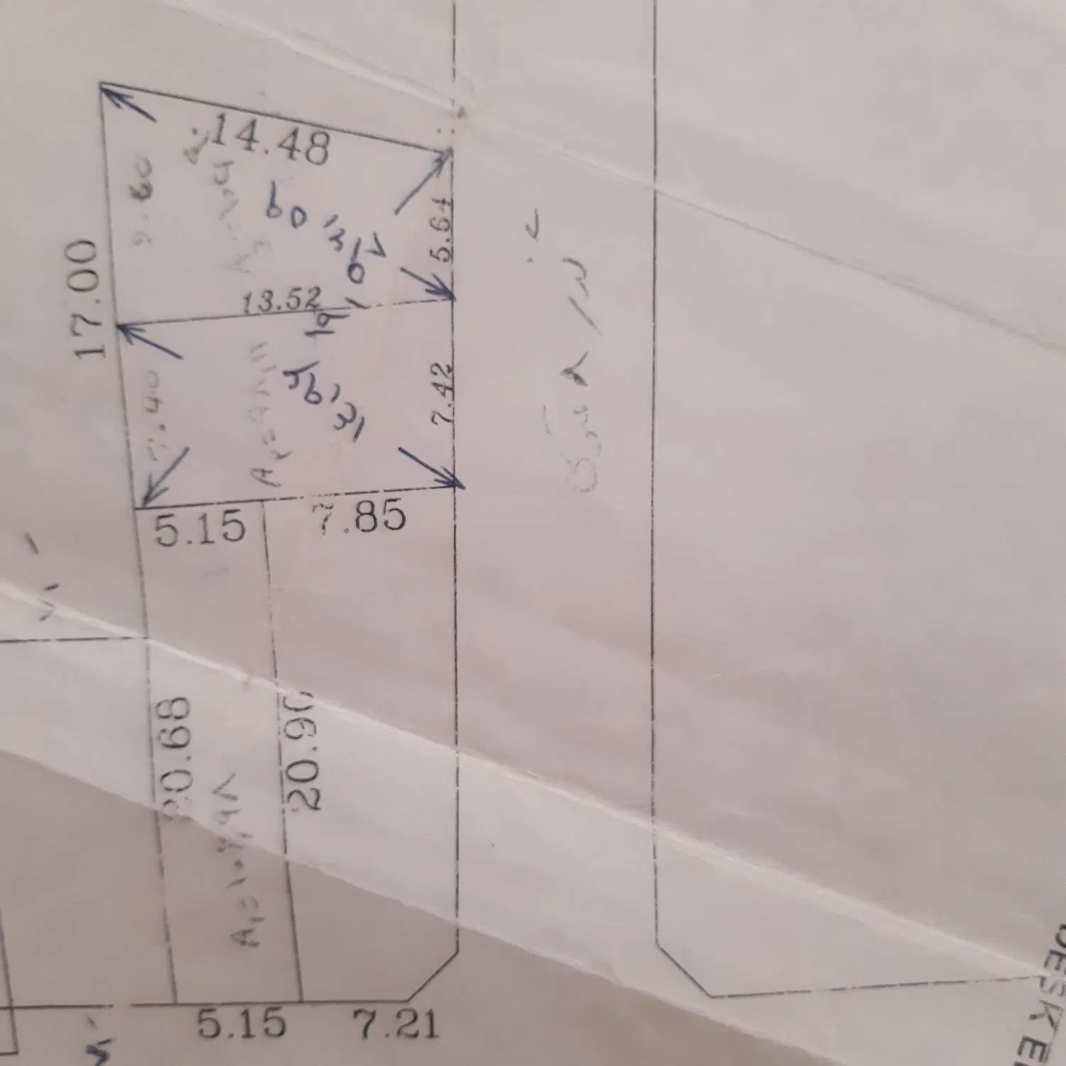 زمین مسکونی قواره سوم قلفتی