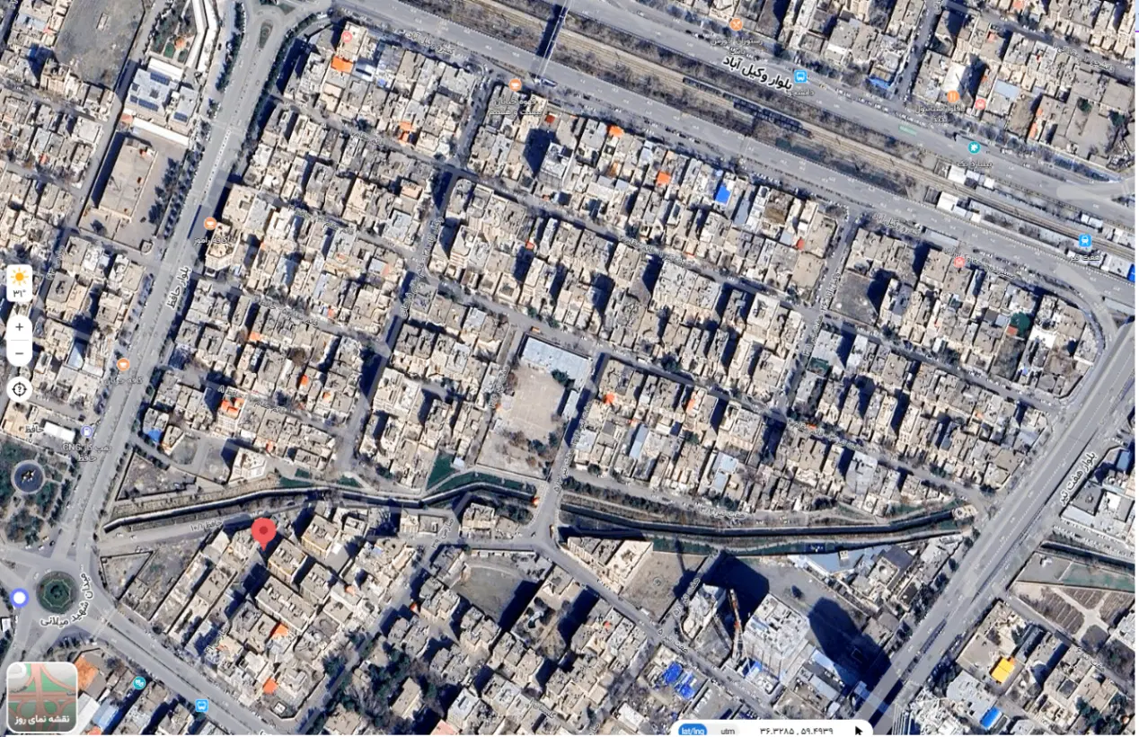 700 زمین مسکونی در مشهدبلوار وکیل آباد