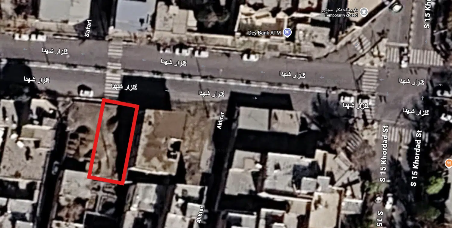 زمین بر بلوار شهدا