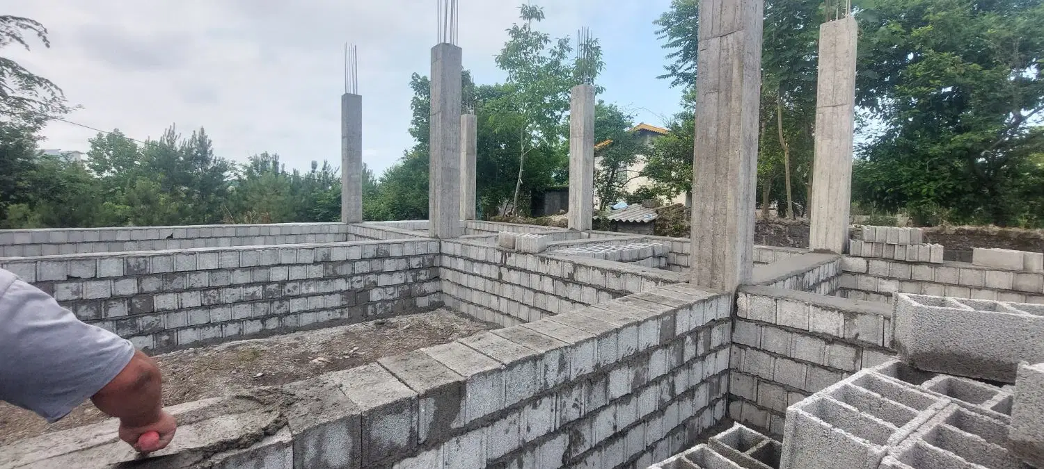 ۲۱۰متر زمین سکلت ۱۰۰متری جنگلی اسالم