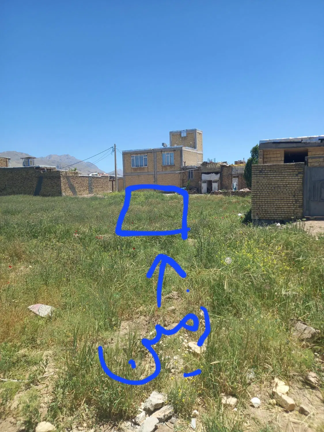 زمین ۱۰۵ متر،   دهپهن. دهپن