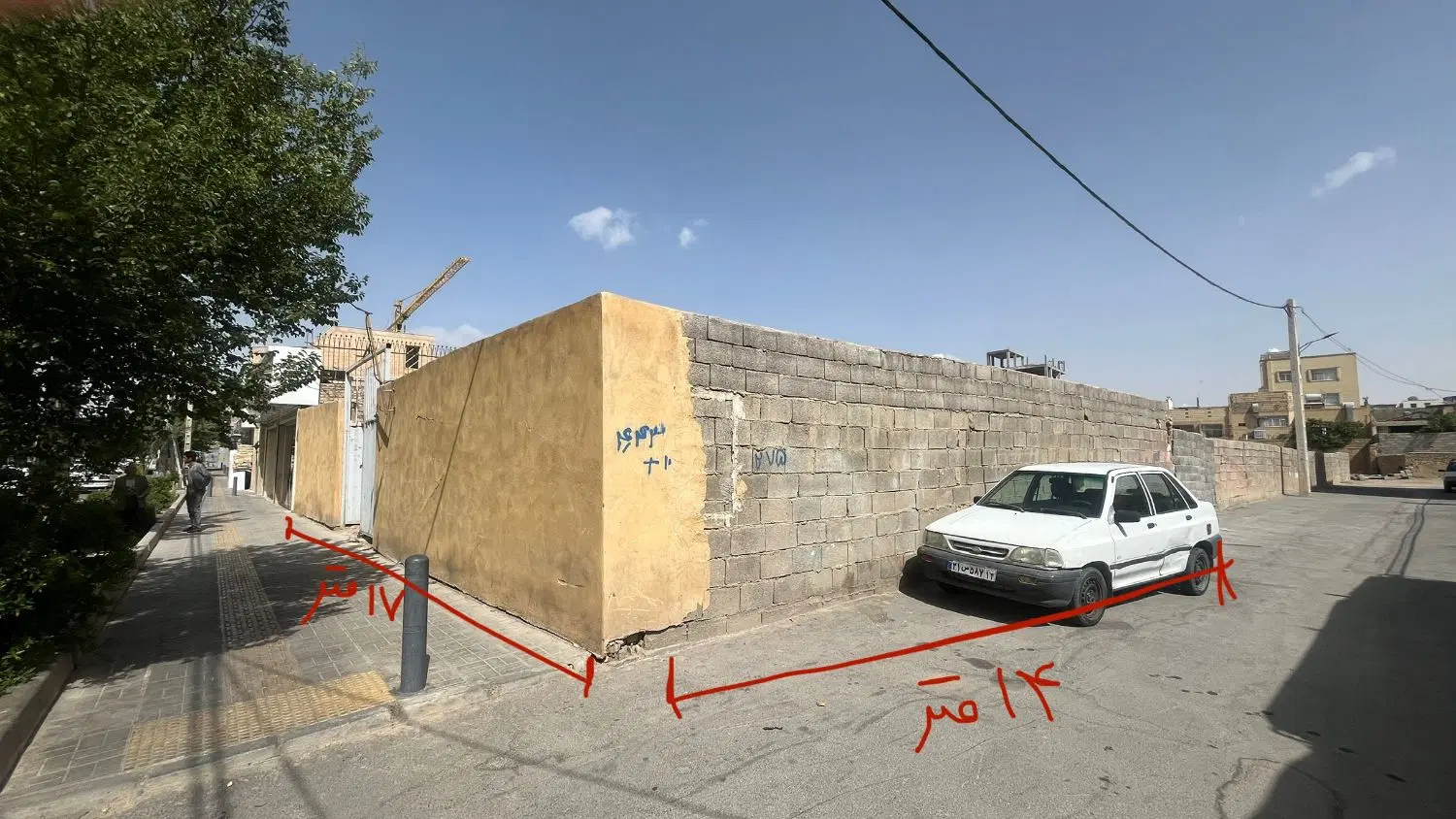 فروش زمین تجاری ۱۷ متر بر خیابان اصلی معراج