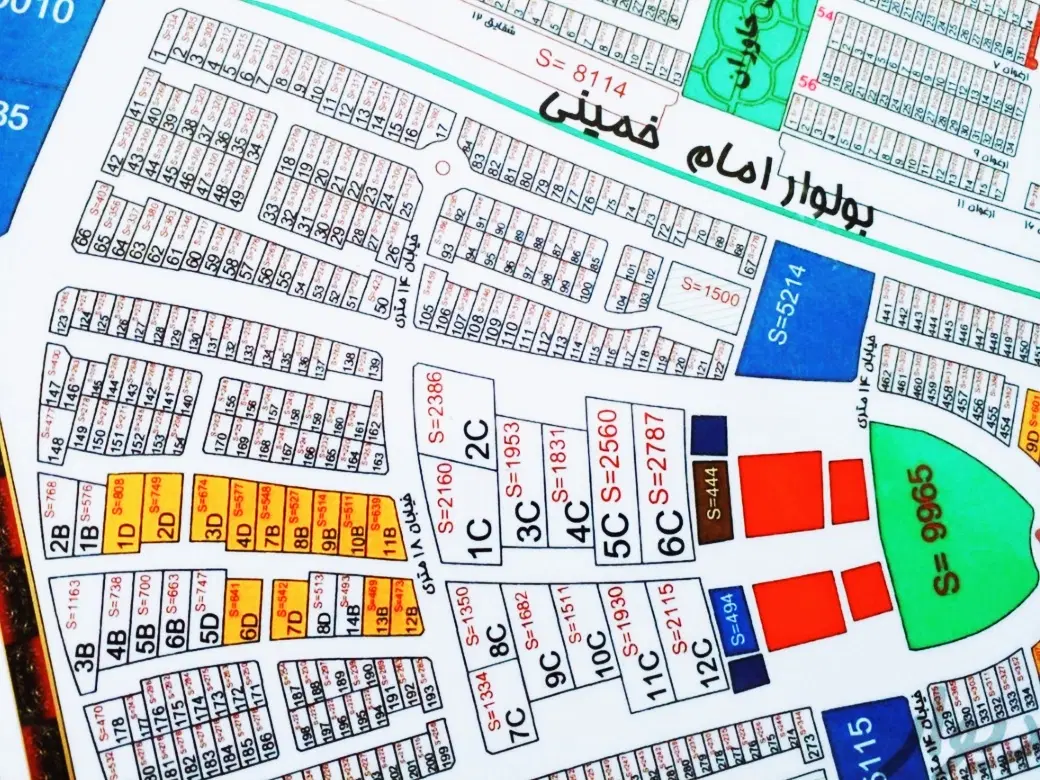 زمین تجاری مسکونی محله ۱۲ فاز ۳ گلبهار