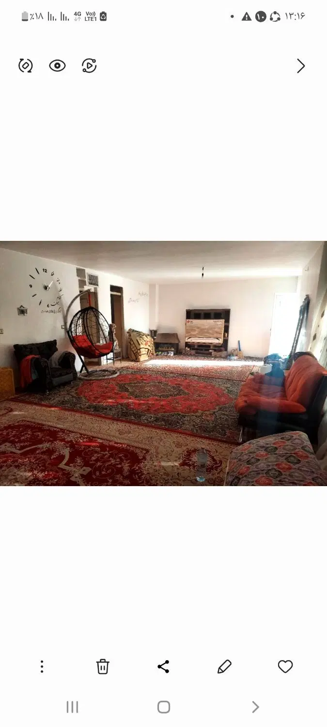 باغ ویلا ۱۰۵۰ متر خانه زیربنا ۱۵۰ متردوخوابه مستر