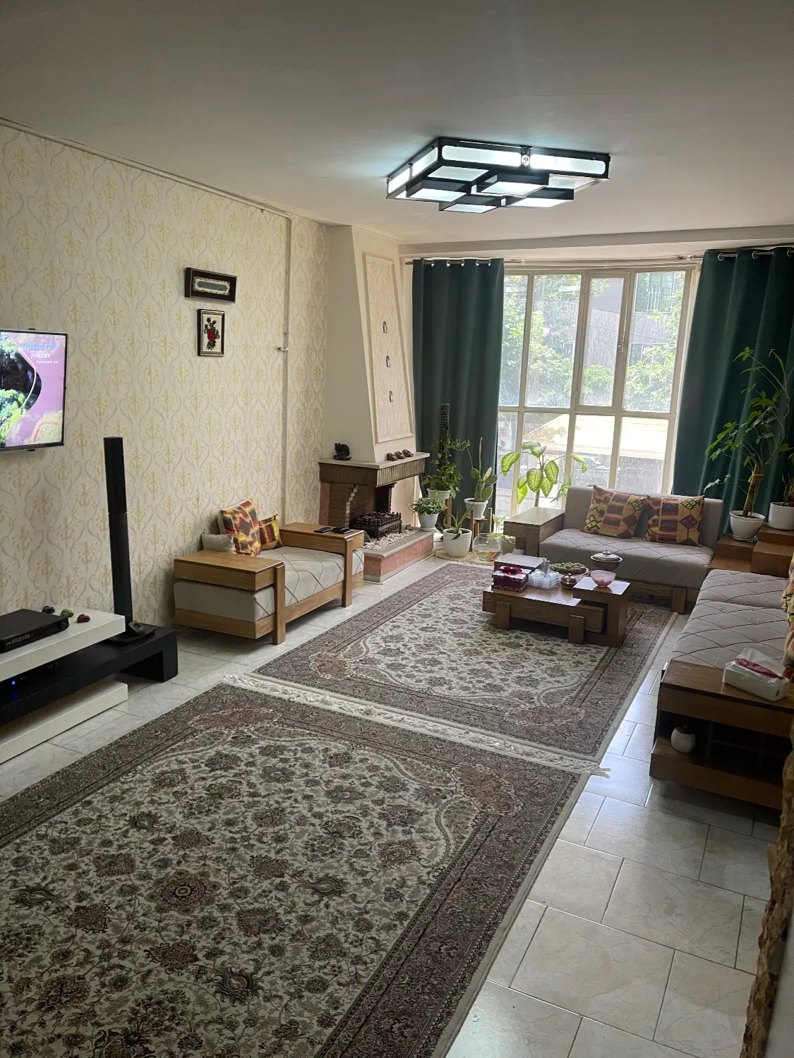 ۸۲مترسنددار۶واحدی دوکله پذیرایی سالن پرده خور