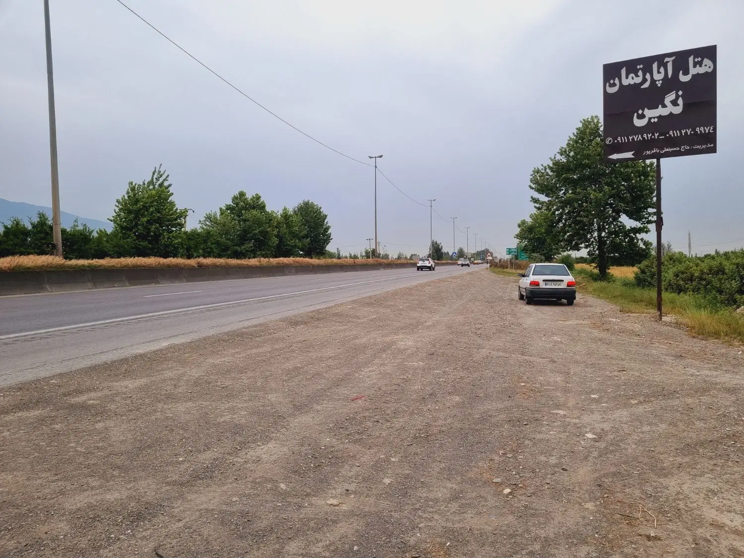 زمین بر اتوبان گرگان کردکوی