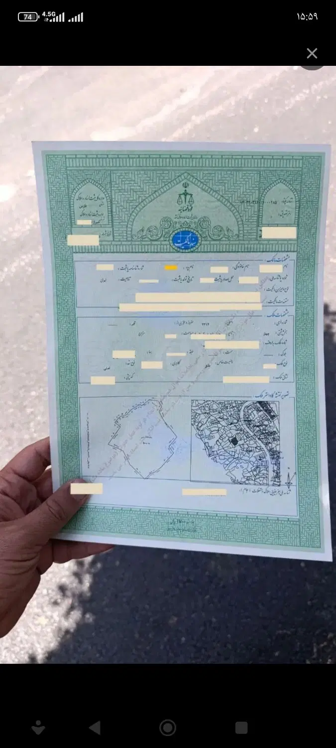 زمین ۲۵۰متری_سندتک برگ_کمربندی فرهنگشهر_جبل الدراک