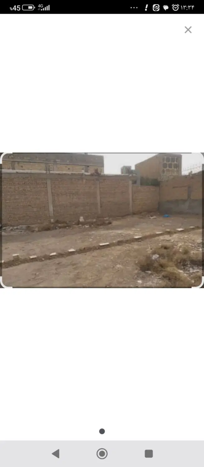 زمین چهار دیواری طرح هادی عقیل آباد