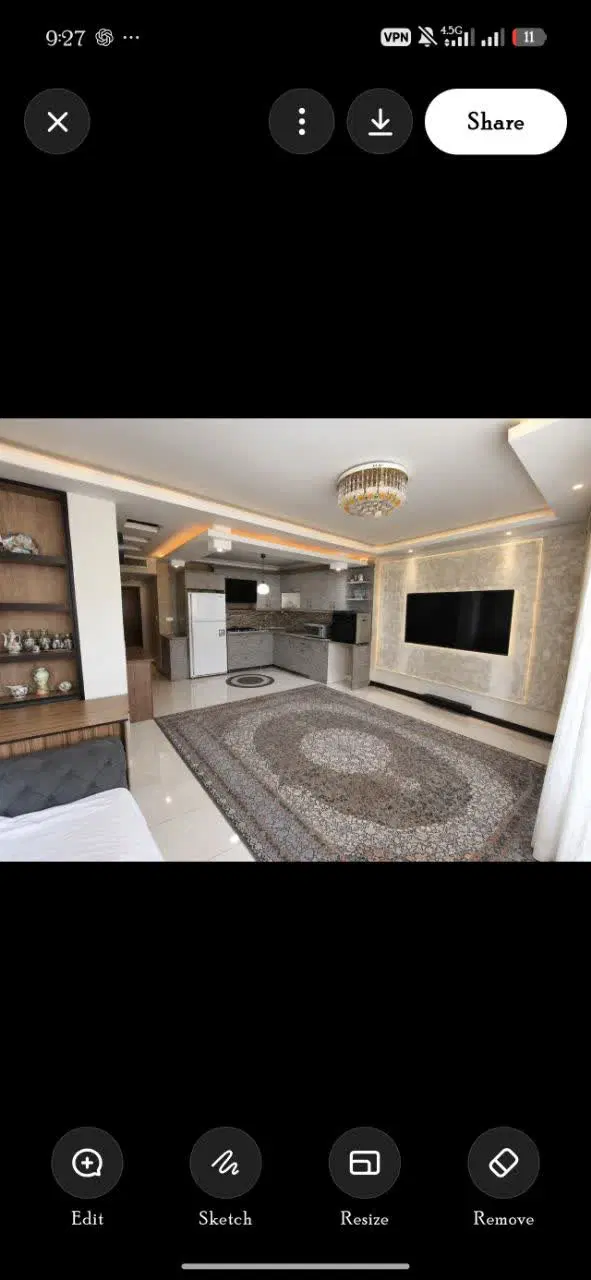 اپارتمان ۸۲ متری کنار گذر اتوبان اقابابایی