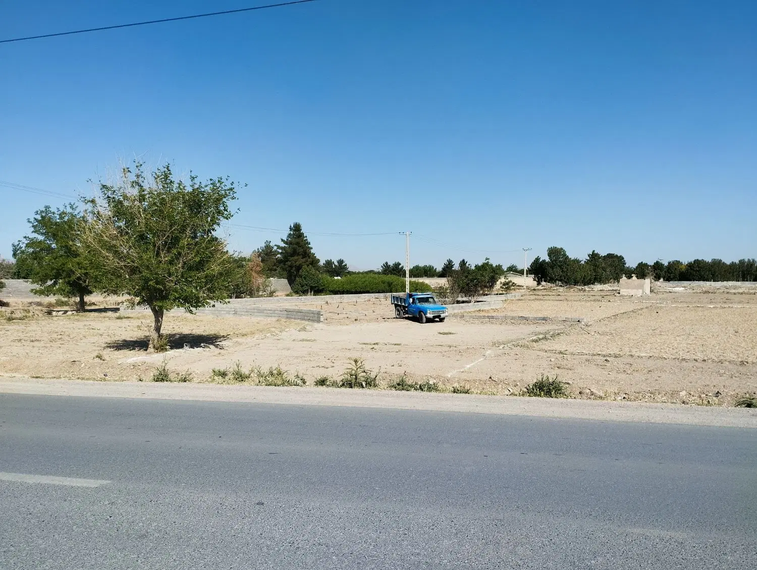 زمین کشاورزی ۱۵۰۰ متری بر اتوبان ذوب آهن