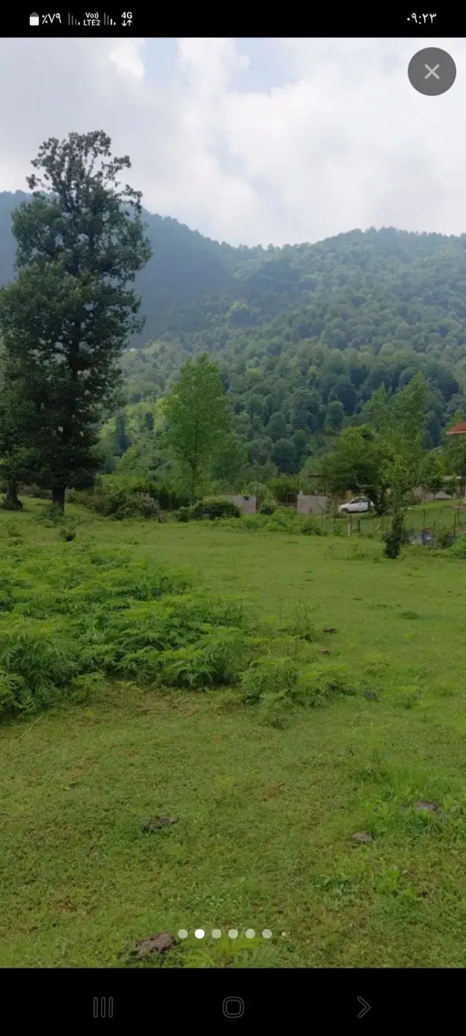 ۳۸۰مترزمین با ویلا جاده قعله رودخان روستای مودگان