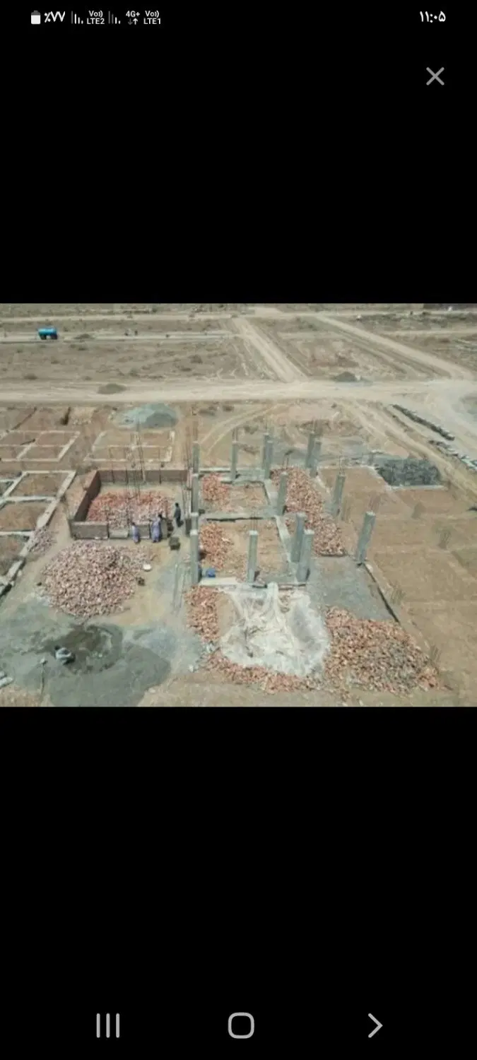 زمین ۱۰۶متری طرح هادی جاده جرسقان سلطان آباد