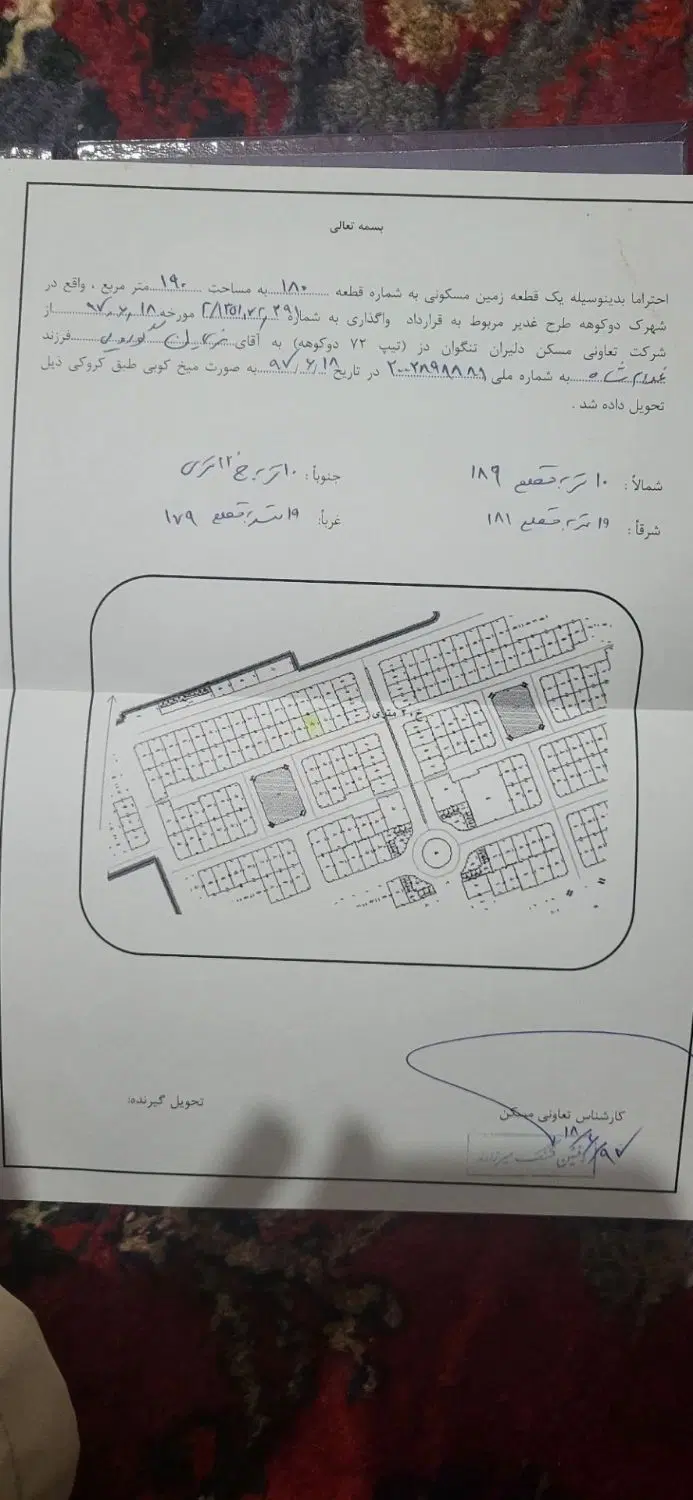 زمین طرح غدیر دوکوه