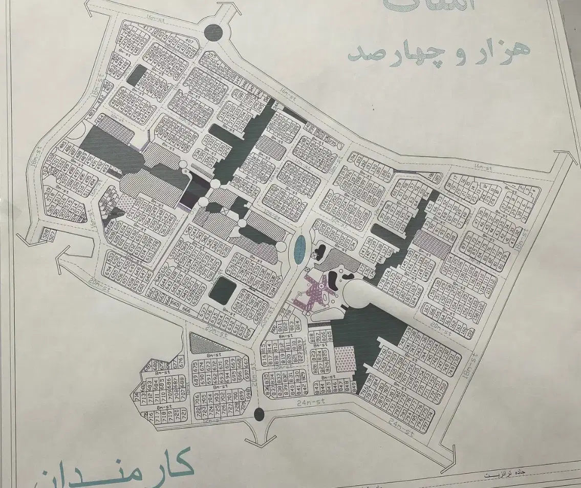 زمین مسکونی دونبش_شهرک کارمندان(پونک)_قیمت اقتصادی