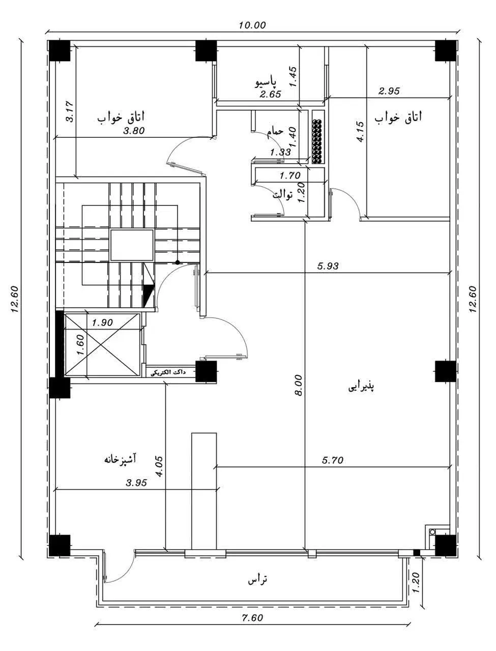 ۱۲۰ متر کلید نخورده