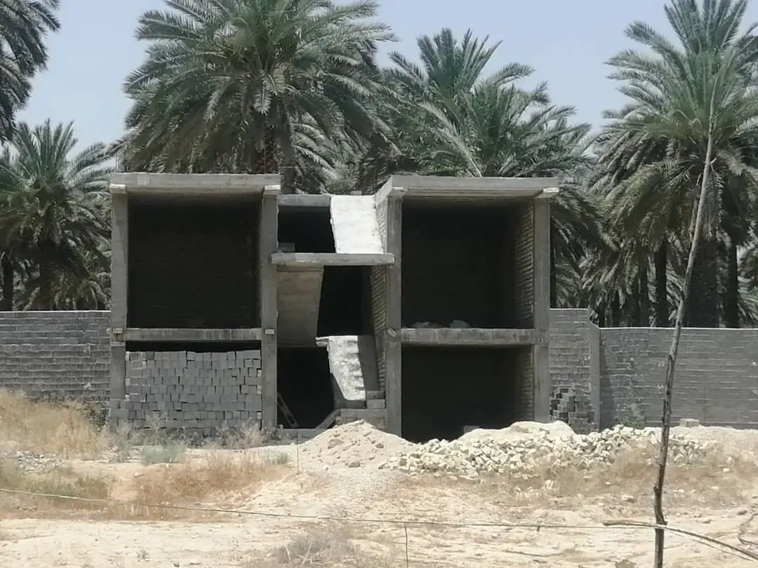 اسکلت خانه دو طبقه