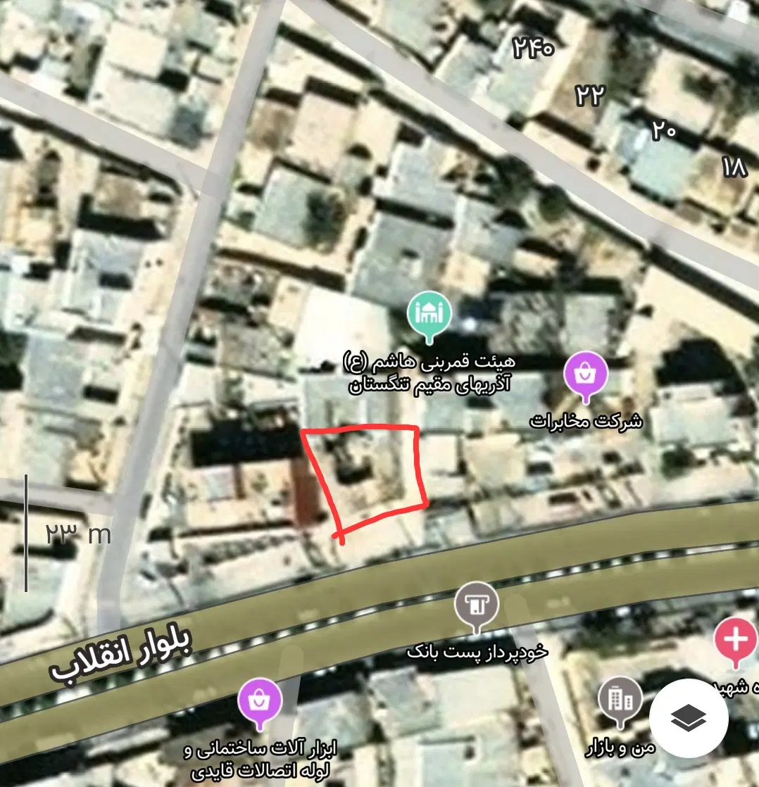 زمین تجاری ۱۴۵ متری اهرم