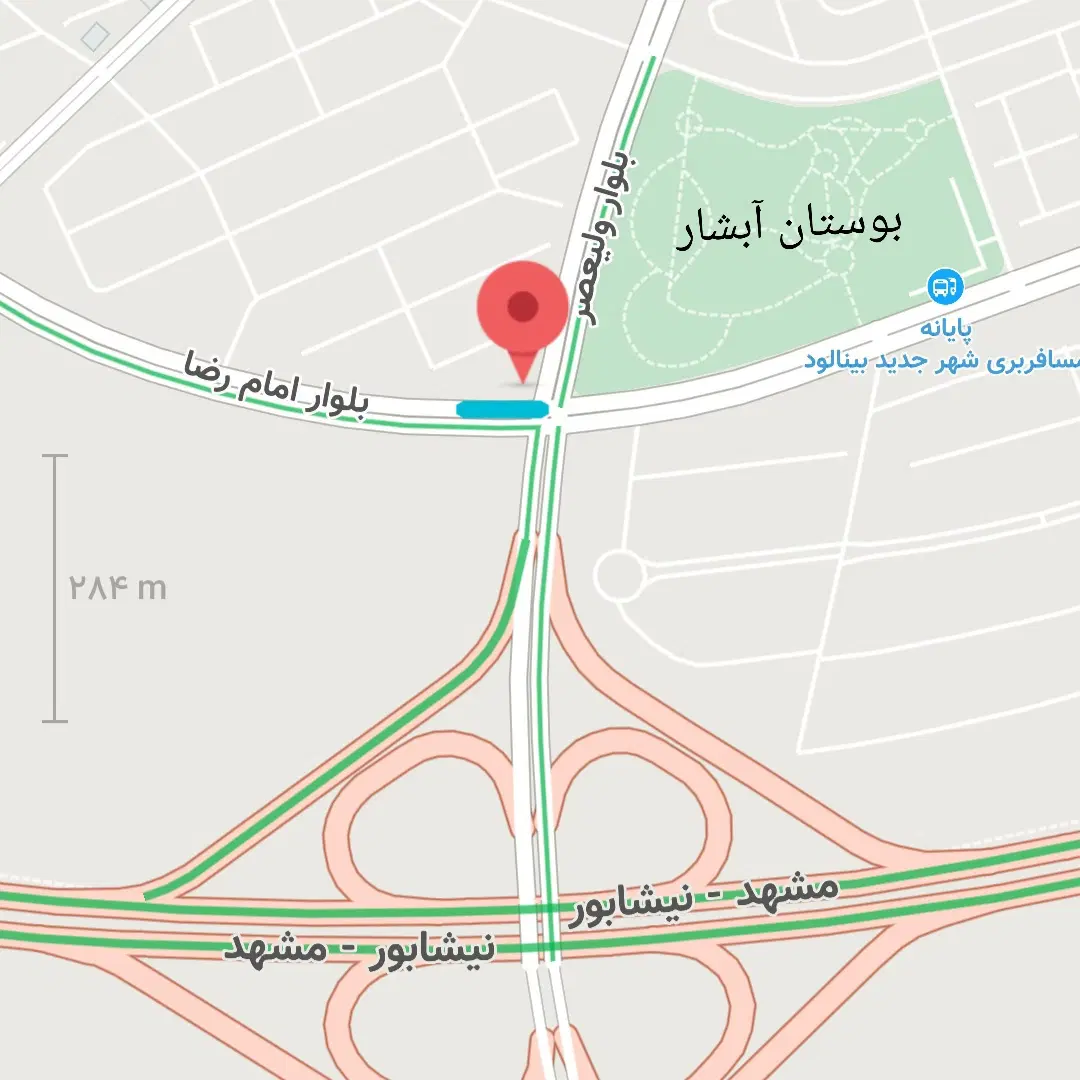 زمین ملکی نبش چهارراه اصلی بینالود استثنایی