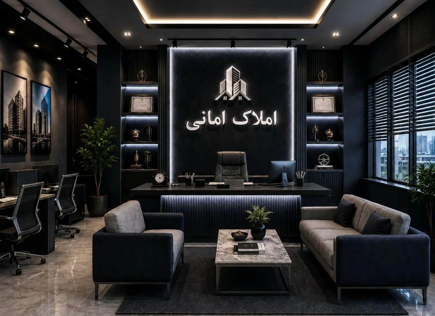 رهن همکف شیک ۲۲۰ متر ۳ خواب بسیج_ املاک امانی
