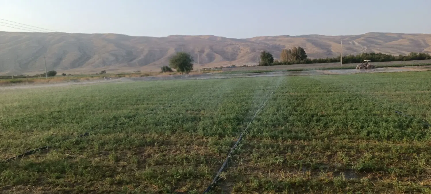 10هکتار زمین اجاره ای با 6اینج آب فول....