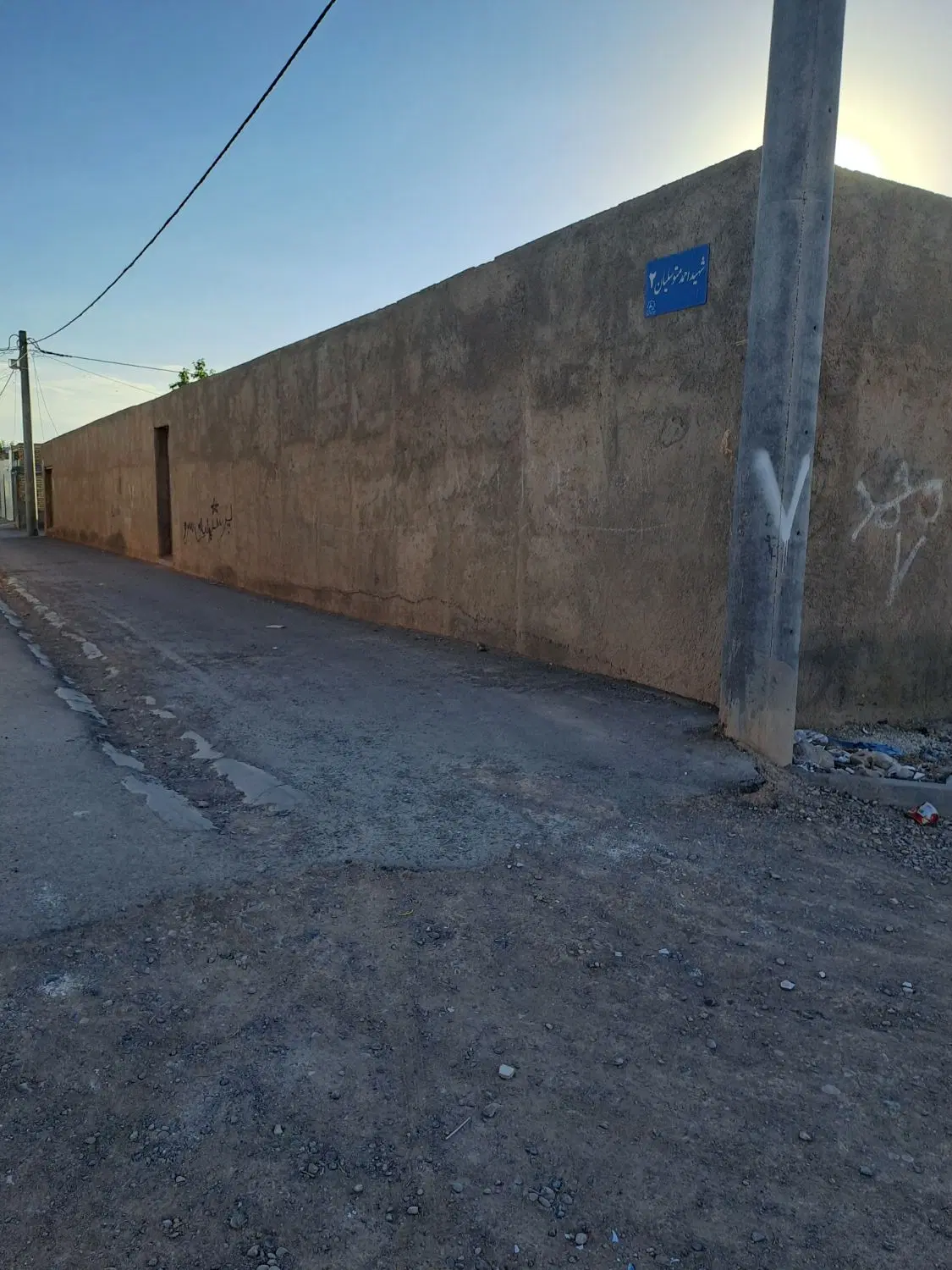 باسلام زمین ۱۰۰متر زمین برزش اباد ۲۰در۵