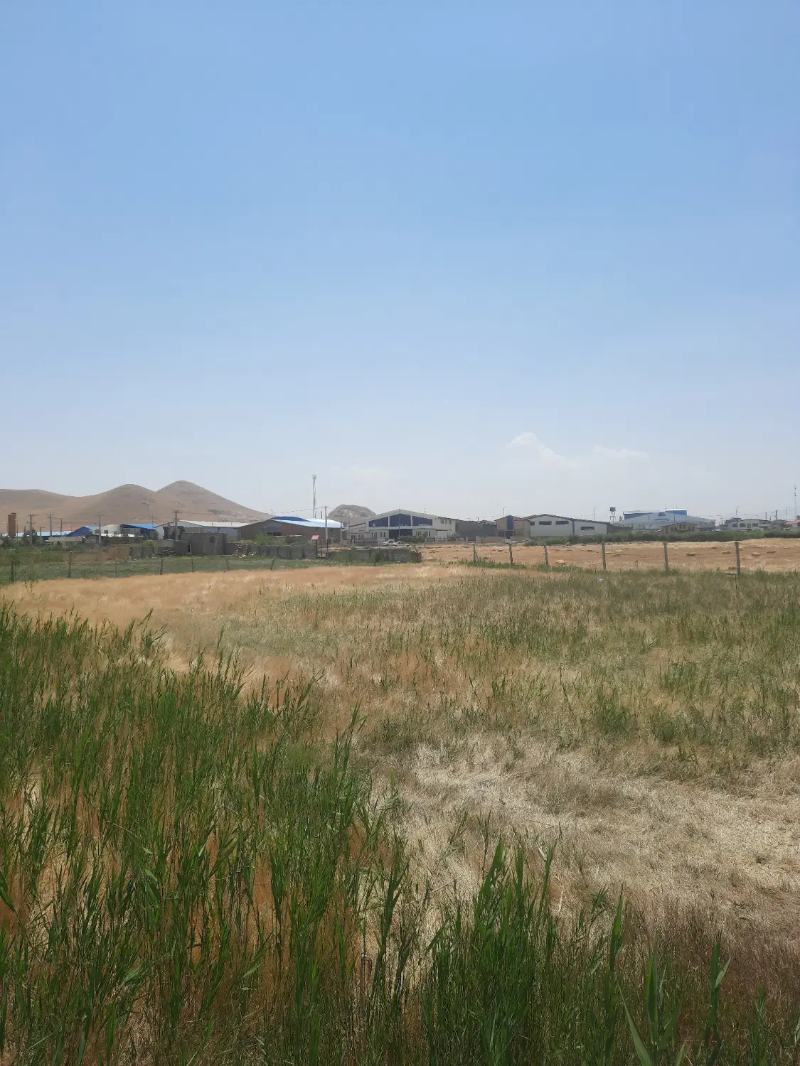 زمین زراعی جنب شهرک صنعتی مناسب برای سوله سازی