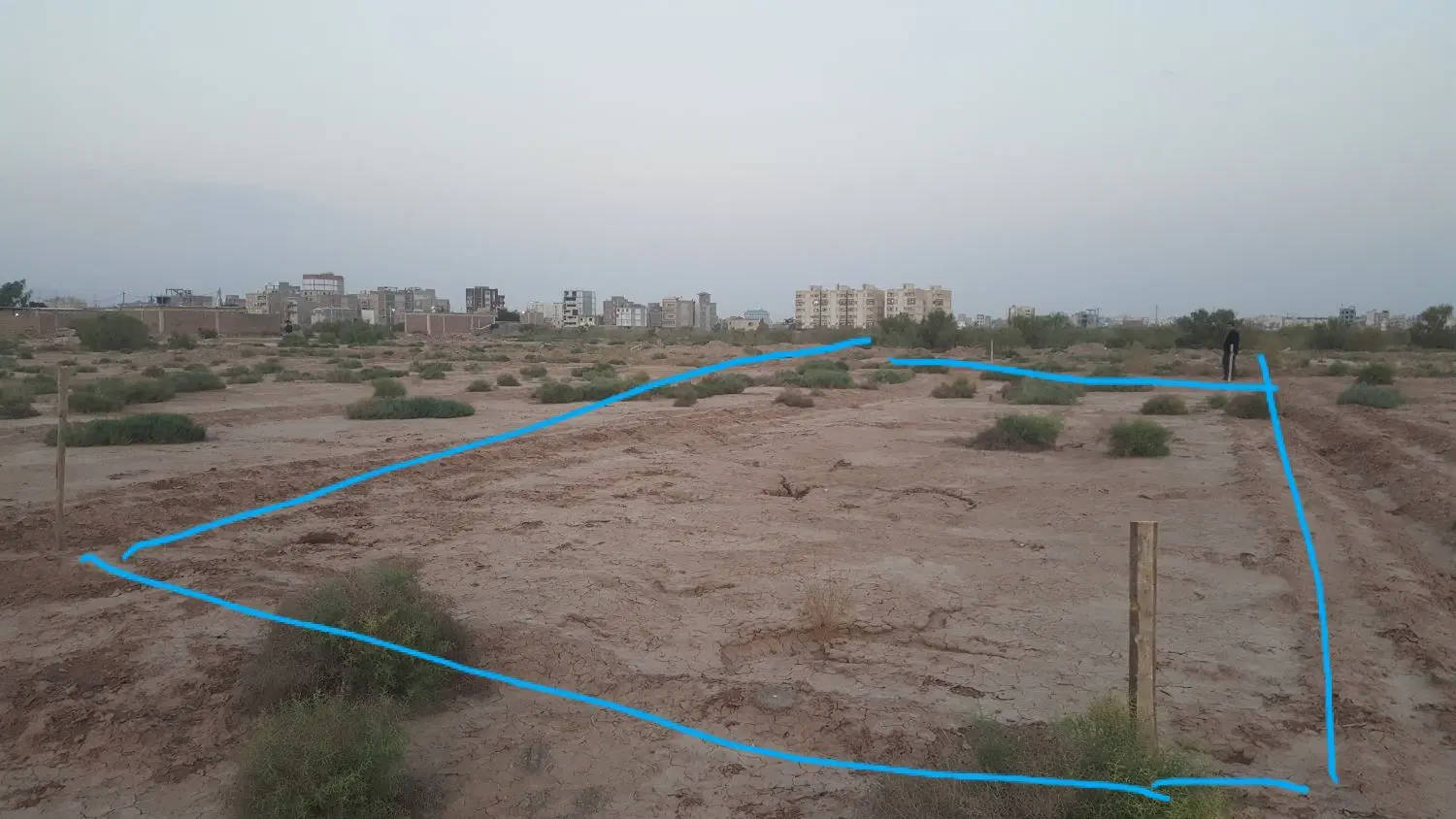 زمین انتهای بلوار رضوان