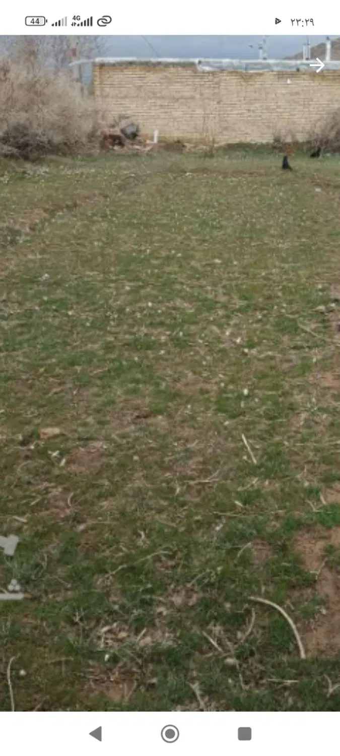 زمین دو نبش بر خیابان اصلی _ روستای حسن آباد