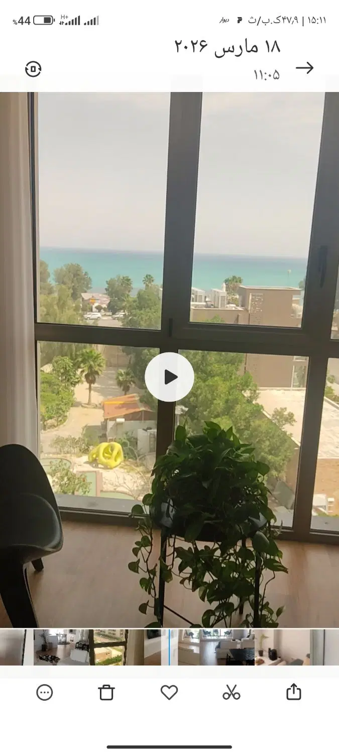 رهن کامل آپارتمان سه خوابه  دید دریا  رویای کیش
