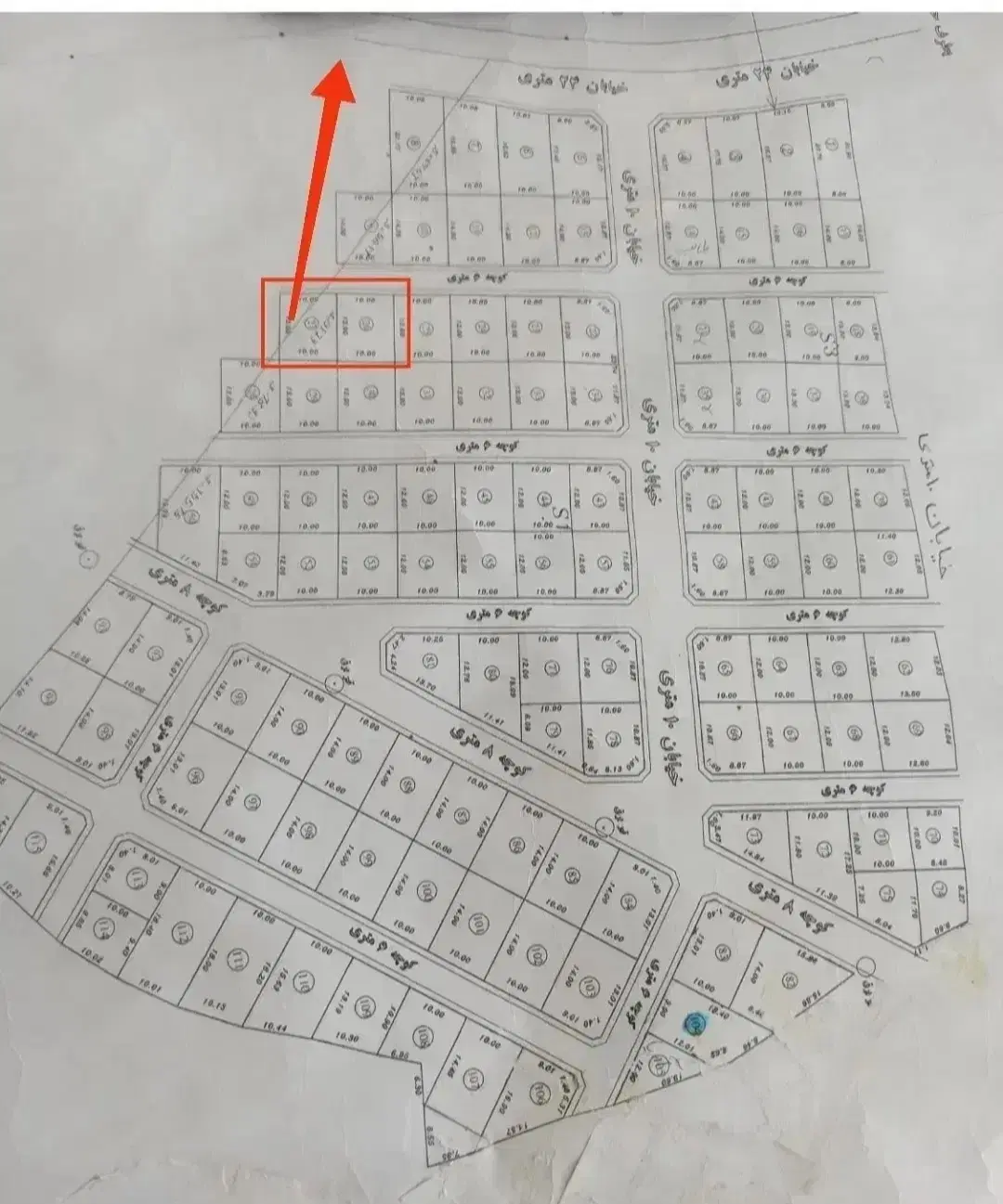 222 متر زمین مسکونی تجاری در حسن آباد