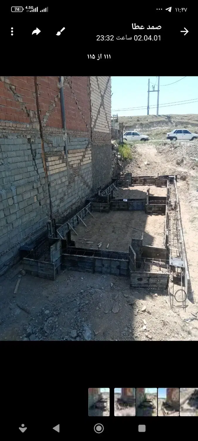 زمین  تجاری دارای نقشه پروانه در حسن باروق لب جاده