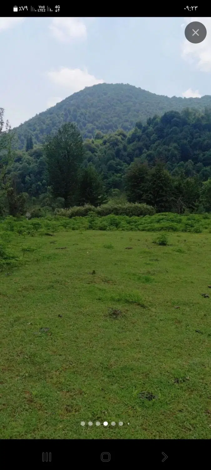 ۳۰۰مترزمین باغی روستایی دارباغ