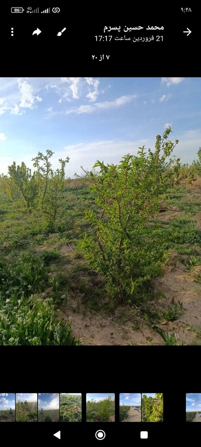 ۵۰۰متر زمین باغچه در انتهای تهراندشت