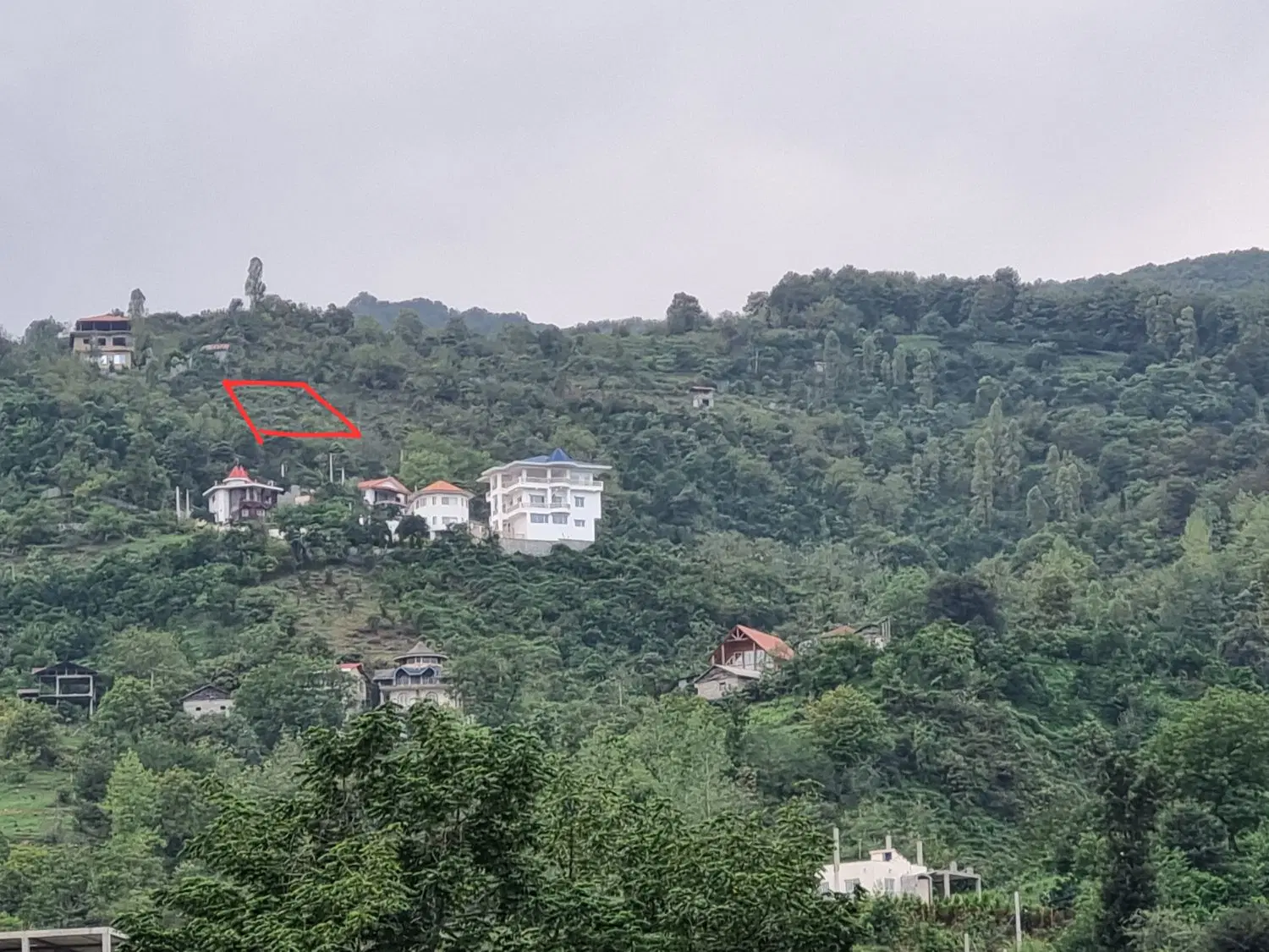 زمین ۶۵۰ متری سند دار مرتفع دید ابدی دریا