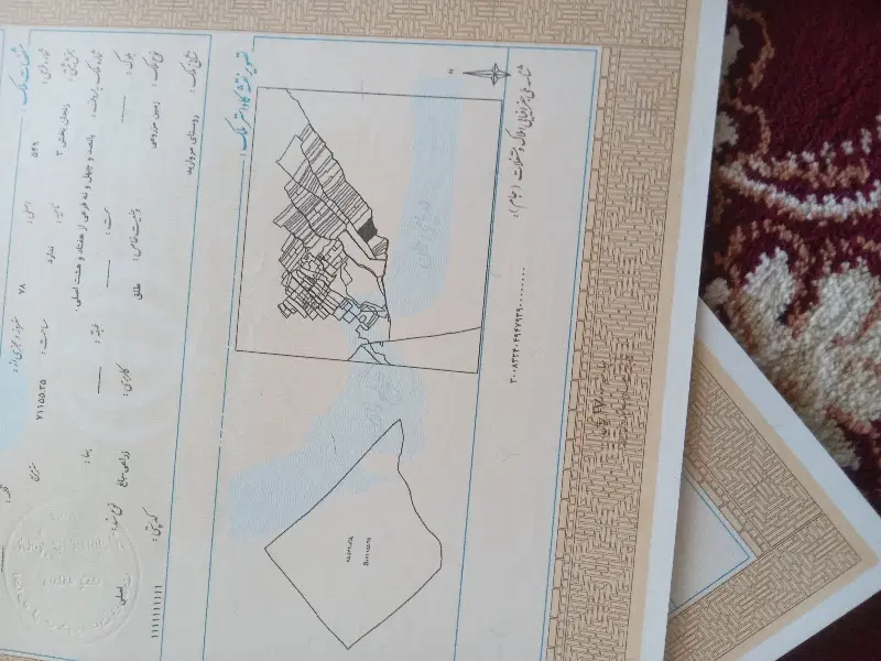 زمین دیم در  روستای مروارید