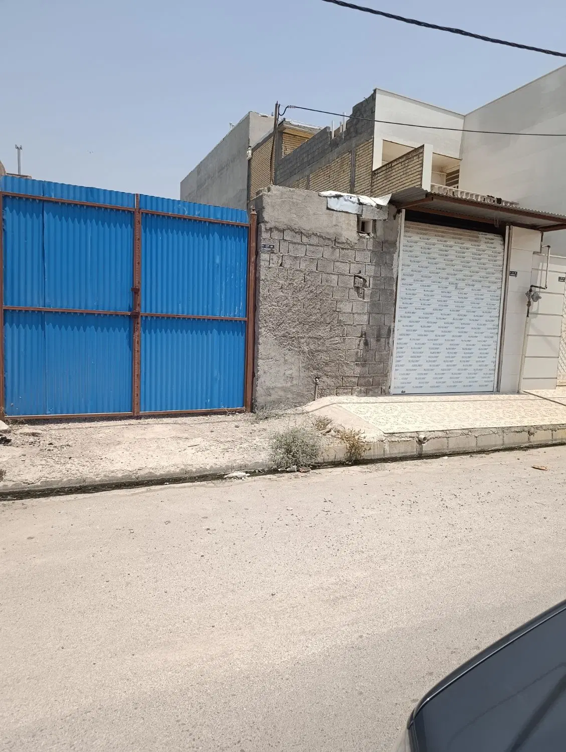 زمین ویک دهنه مغازه سر خیابان رفسنجانی