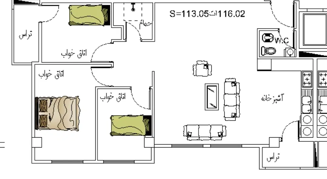 واحد ۳ خواب شرکت سانیار