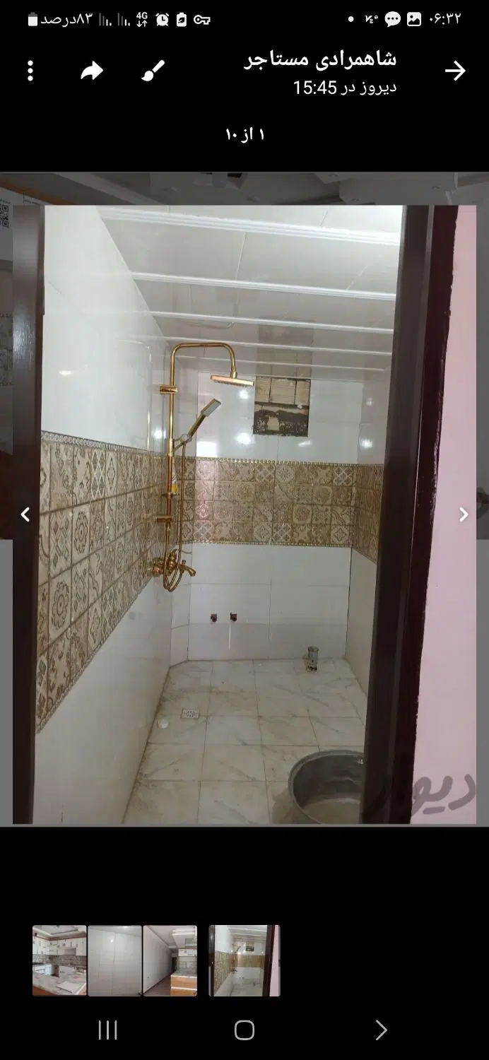 واحد طبقه بالا ابوریحان خ کمیل ۹۵ متری دوخواب