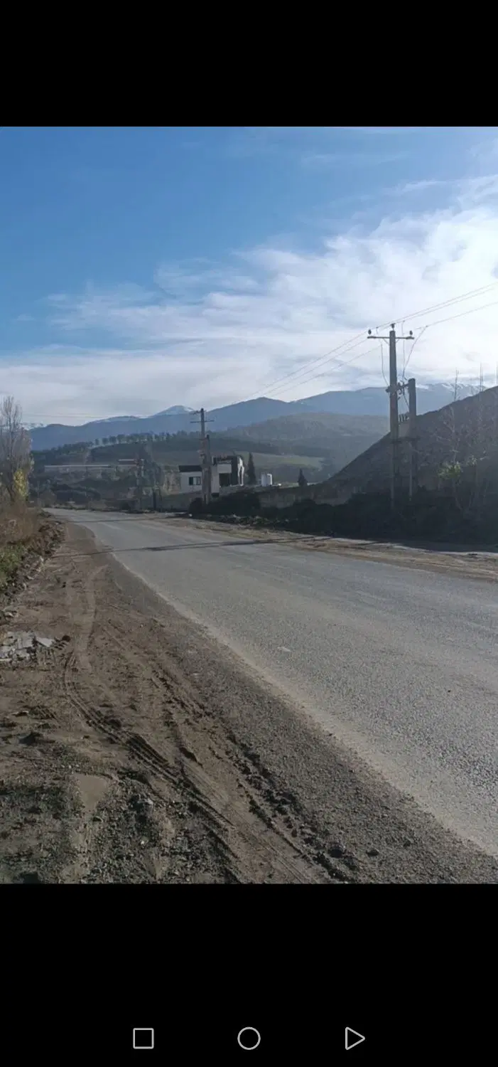 زمین کشاورزی بر خیابان اصلی نومل