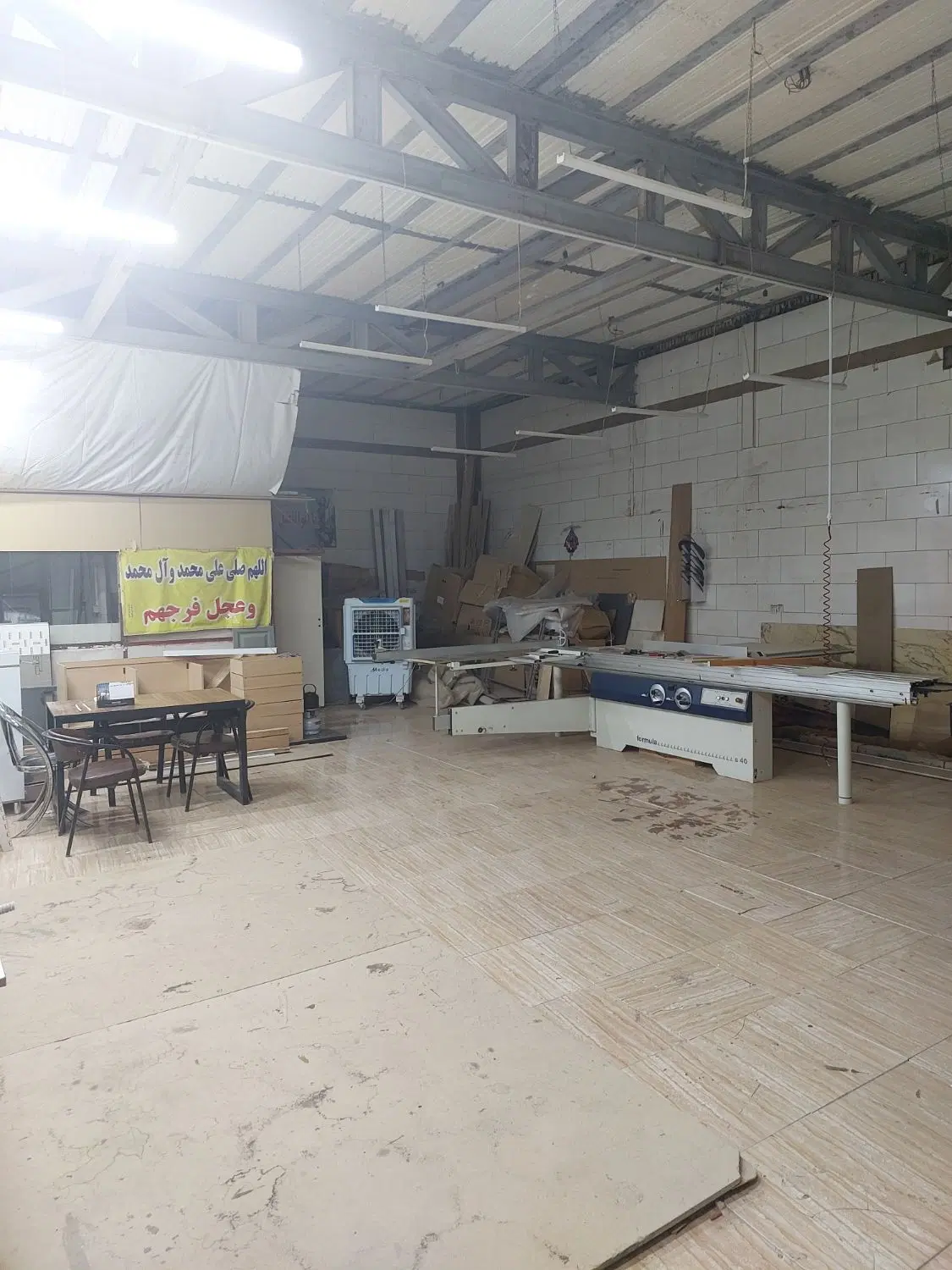انبار ۱۸۰متر در سایت مکانیکی